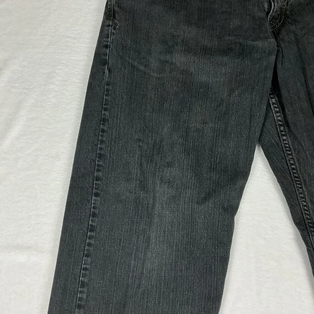 Levi’s SilverTab Baggy Jeans Men’s 36x30 Gray Baggy Y2K Skater Distressed Hem